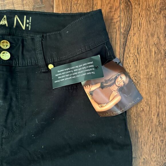 Inman Black Skinny Jeans Stretchy Denim Tapered Fit 12T 360 slimming technology - Picture 2 of 5